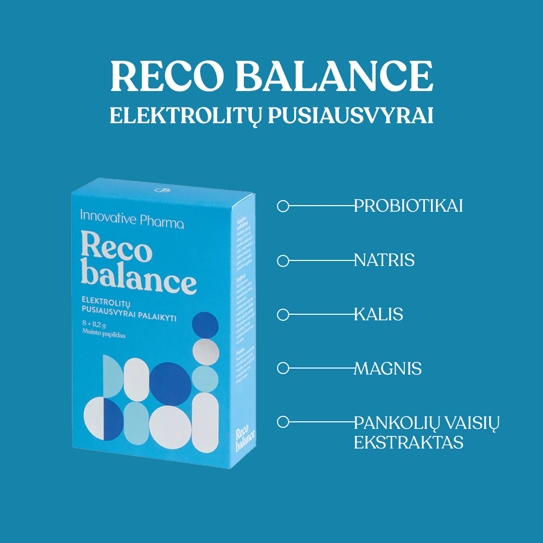 Reco balance milteliai elektrolitų pusiausvyrai
