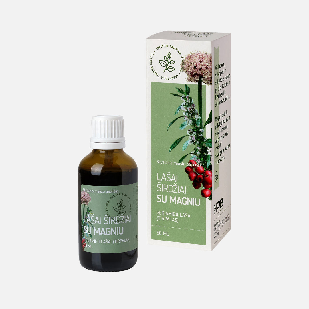 Lašai širdžiai su magniu 50 ml