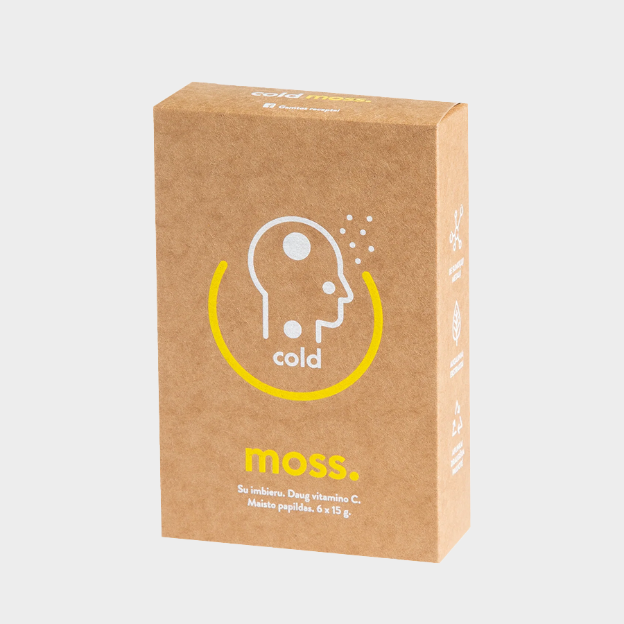 ColdMoss paketėliai su imbieru ir vitaminu C (6 vnt.)