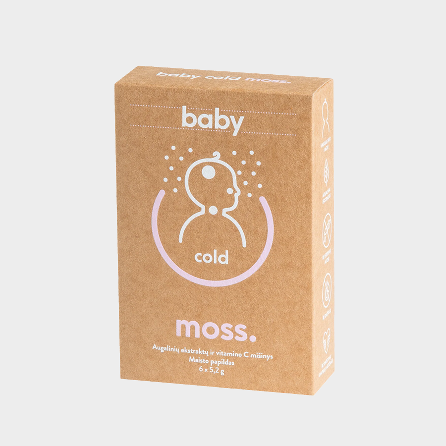 ColdMoss Baby paketėliai su vitaminu C (6 vnt.)