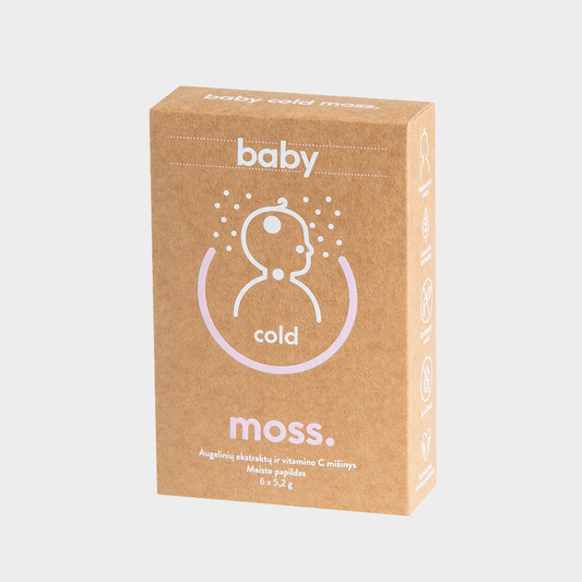 ColdMoss Baby paketėliai su vitaminu C (6 vnt.)