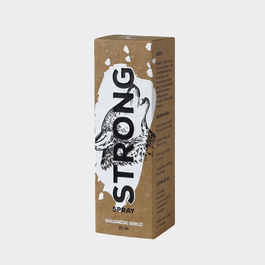 Strong purškalas išsausėjusiai ir skaudančiai gerklei (20 ml)