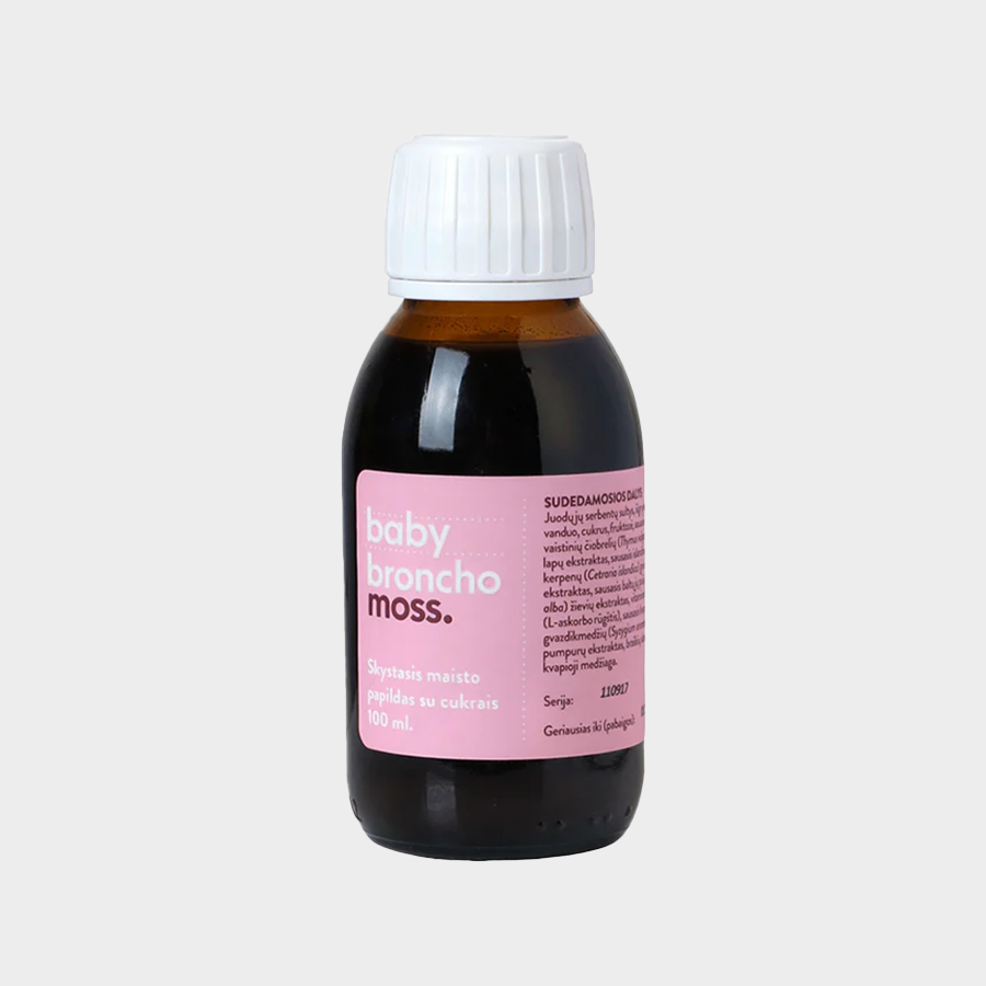 BronchoMoss Baby sirupas kvėpavimo takams (100 ml)