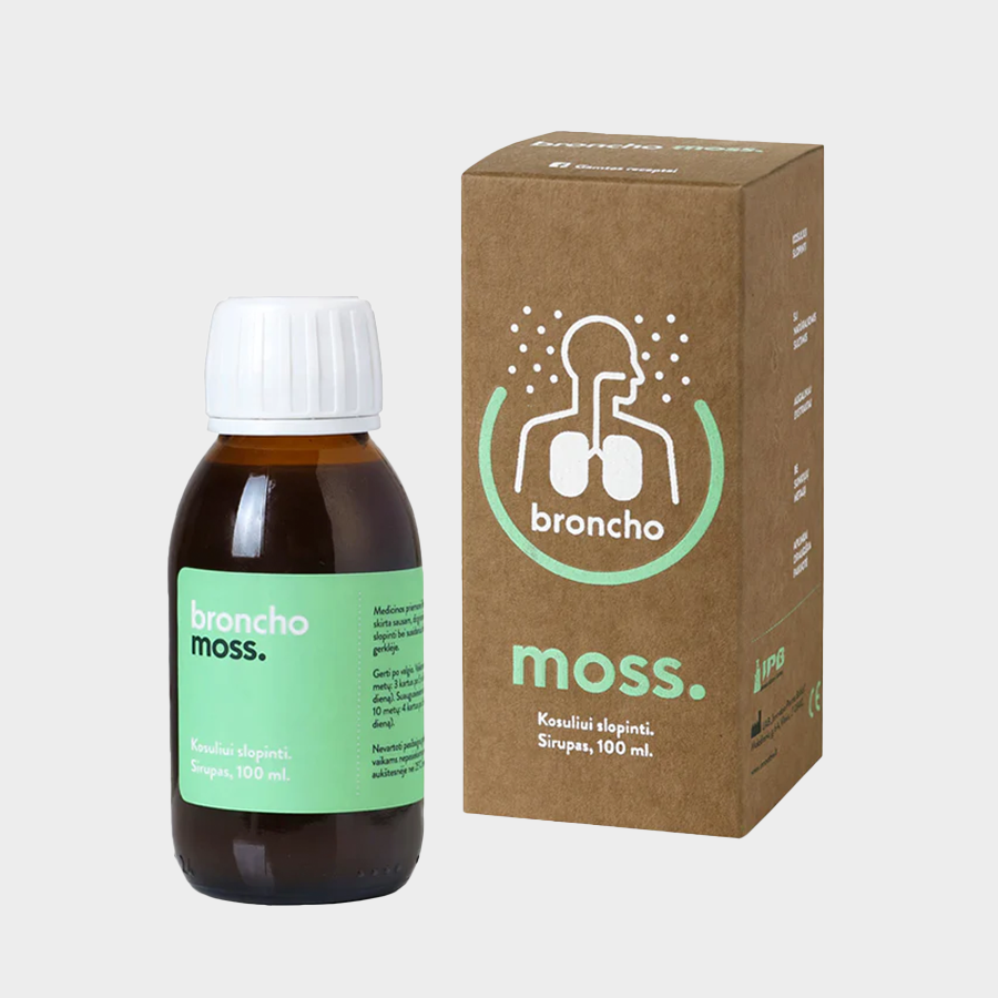 BronchoMoss sirupas atsikosėjimui (100 ml)