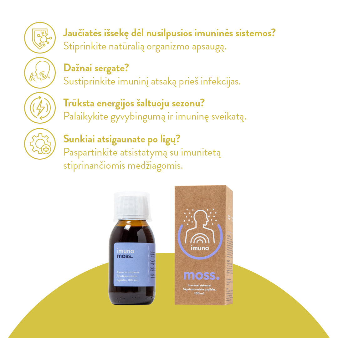 ImunoMoss mikstūra imunitetui (100 ml)