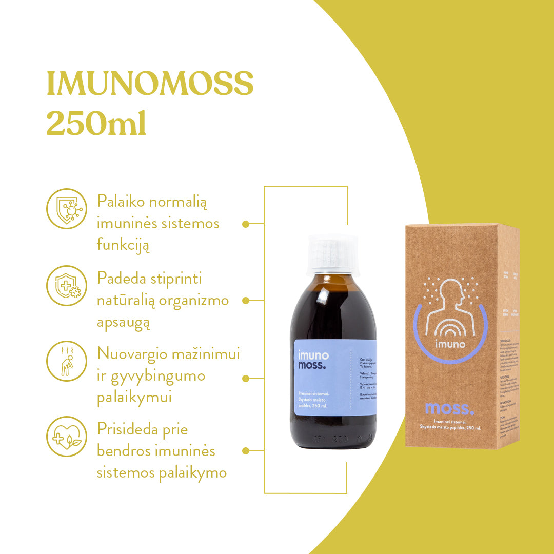 ImunoMoss mikstūra imunitetui (250 ml)