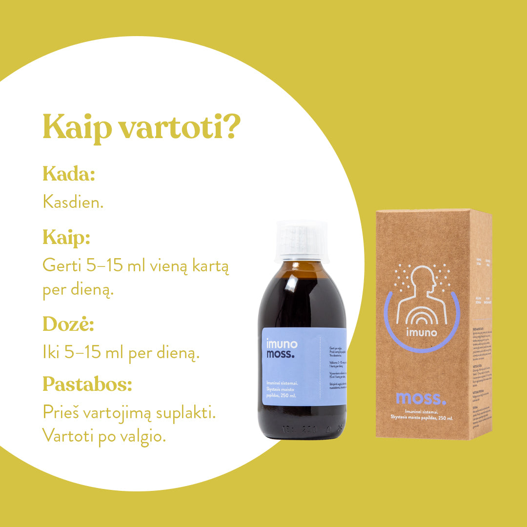 ImunoMoss mikstūra imunitetui (250 ml)