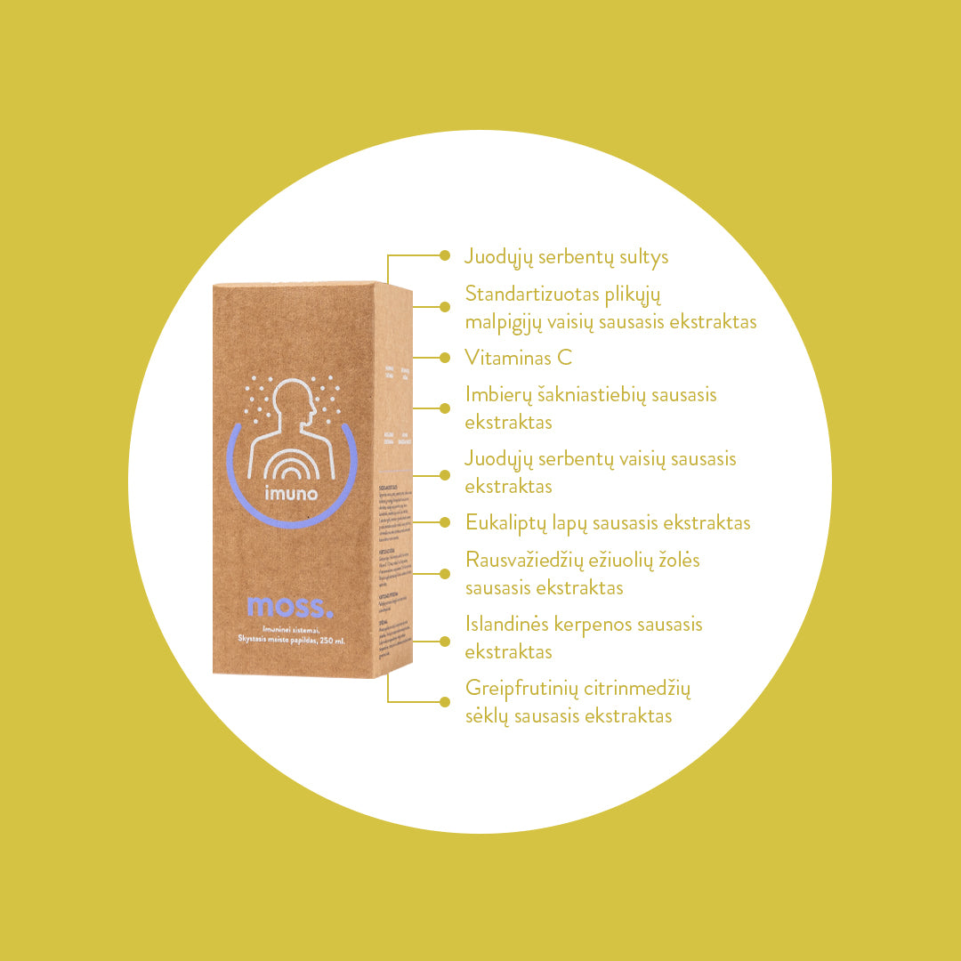 ImunoMoss mikstūra imunitetui (250 ml)