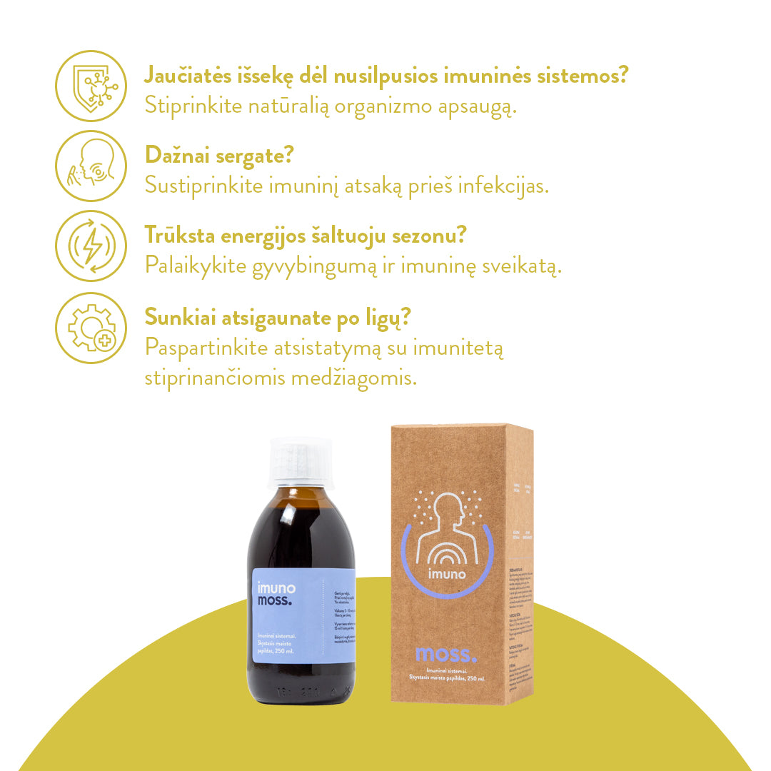 ImunoMoss mikstūra imunitetui (250 ml)