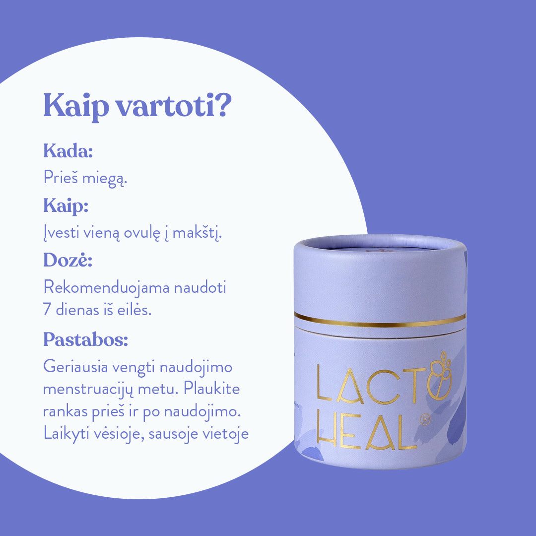 LactoHeal makšties ovulės, N7