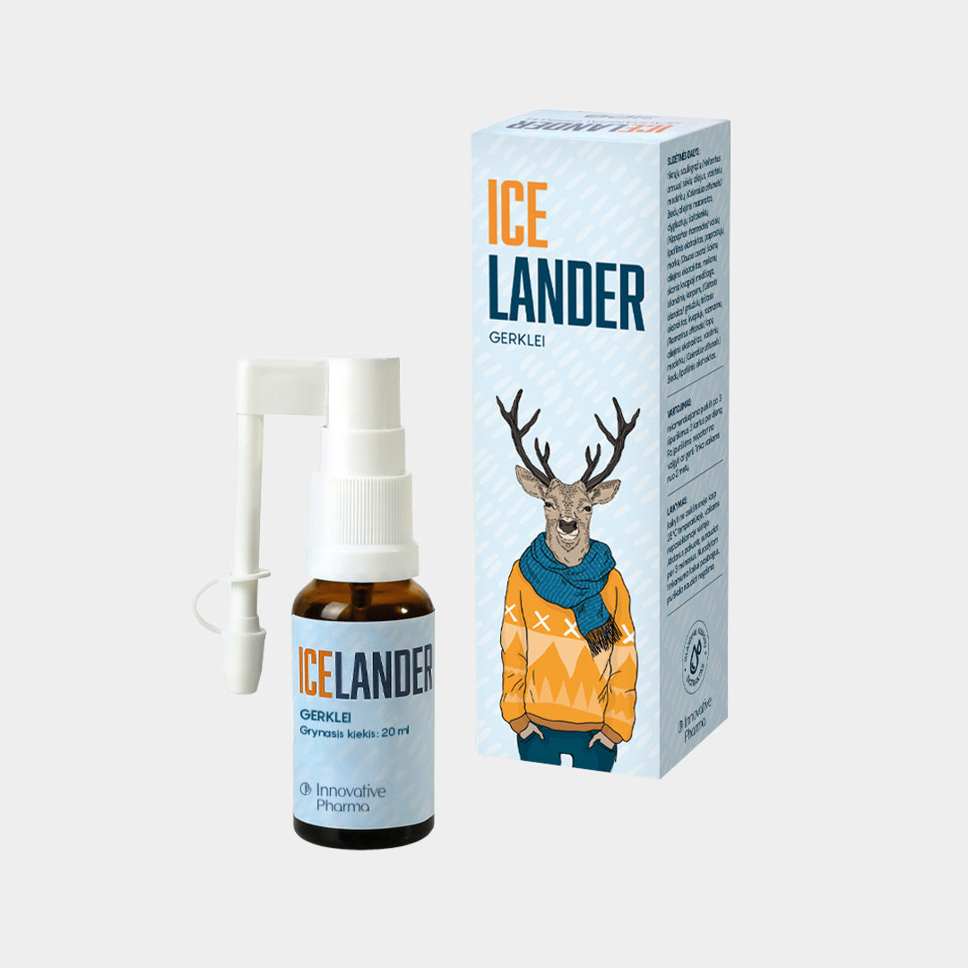 Icelander purškalas skaudančiai gerklei (20 ml)