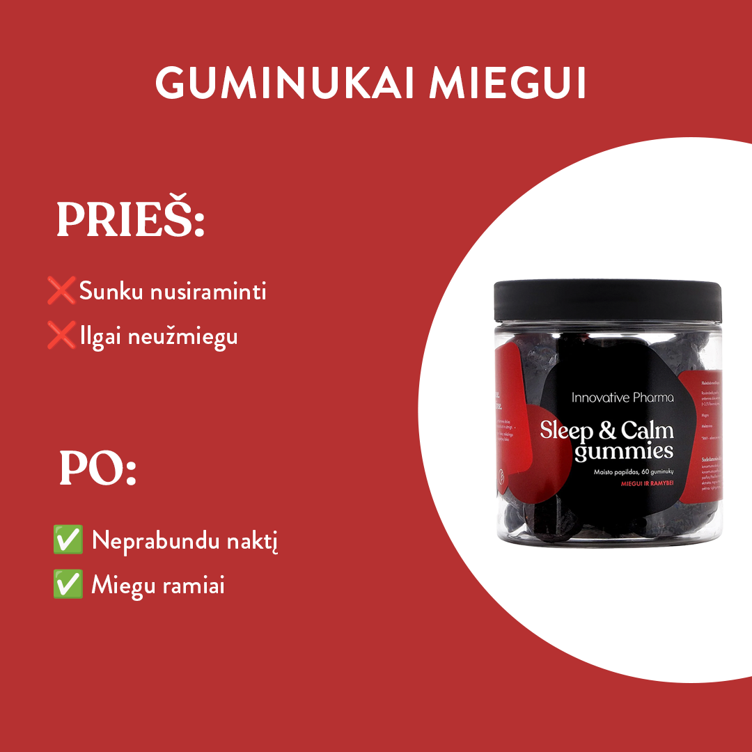 Guminukai miegui (60 guminukų)