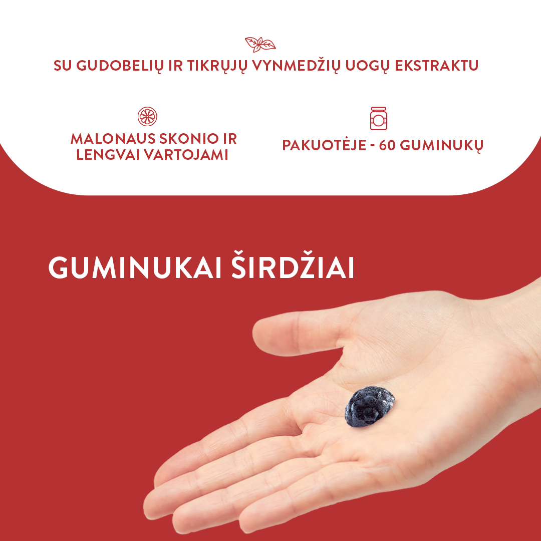 Guminukai širdžiai (60 guminukų)