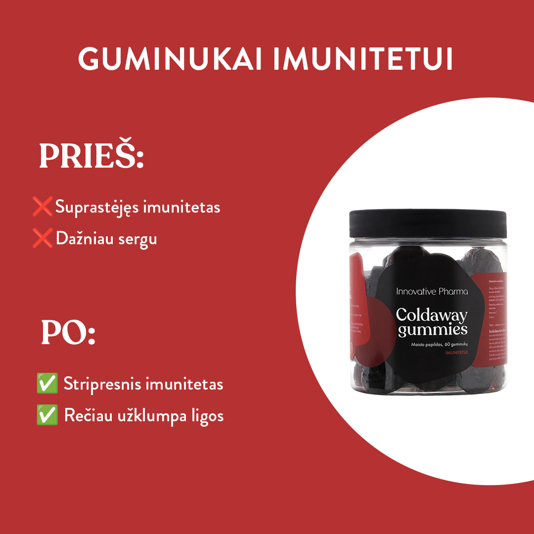 Guminukai imunitetui (60 guminukų)