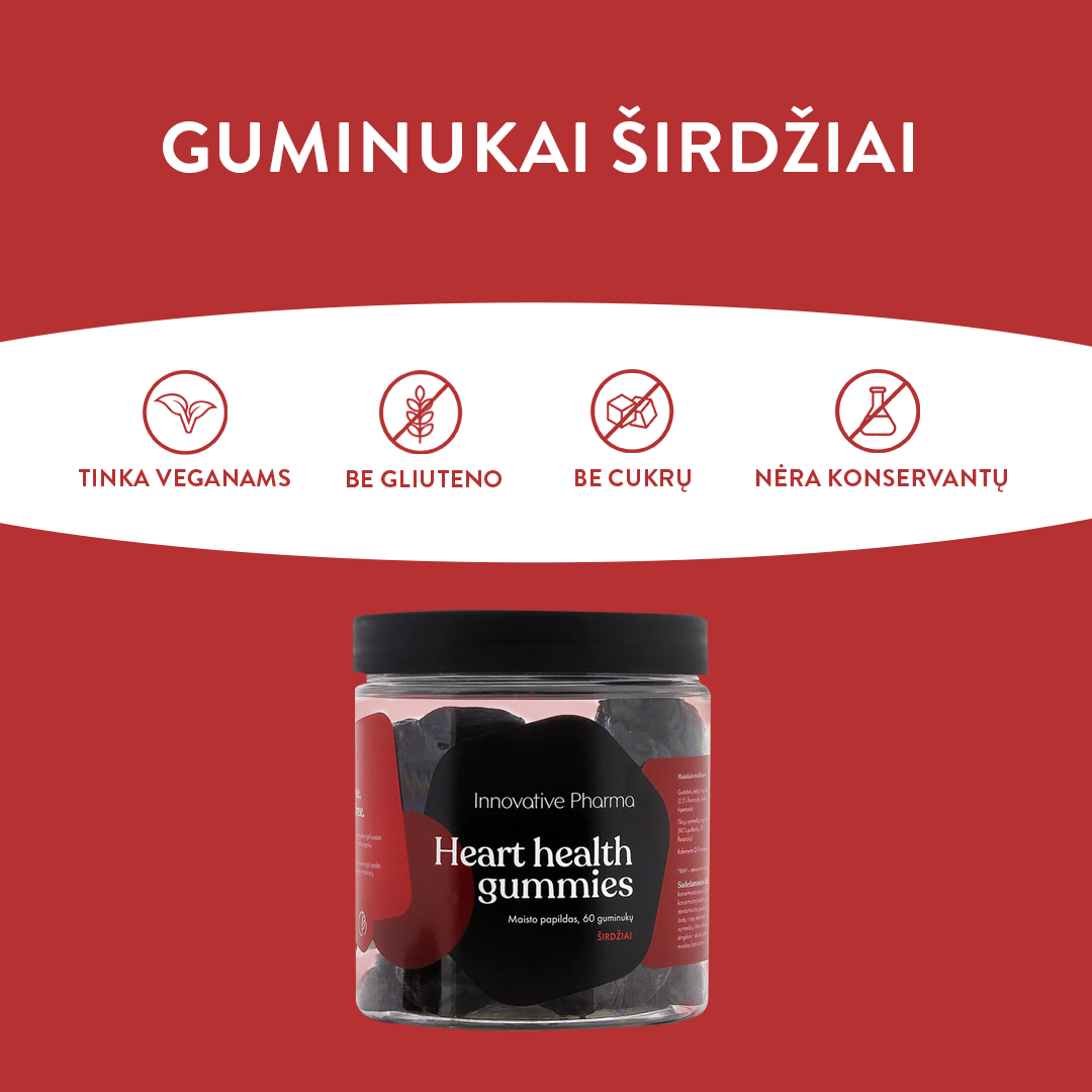 Guminukai širdžiai (60 guminukų)