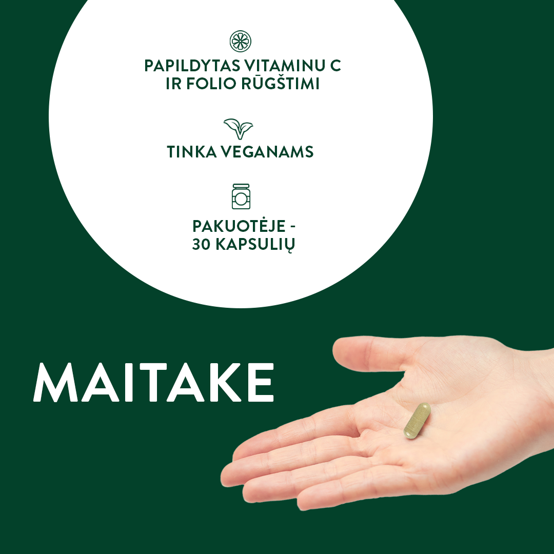 MAITAKE kapsulės emocinei būklei