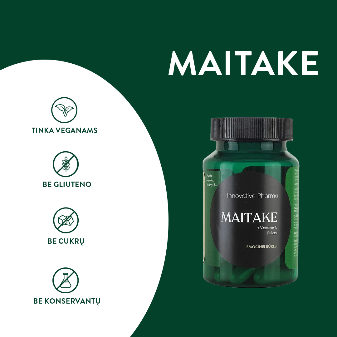 MAITAKE kapsulės emocinei būklei