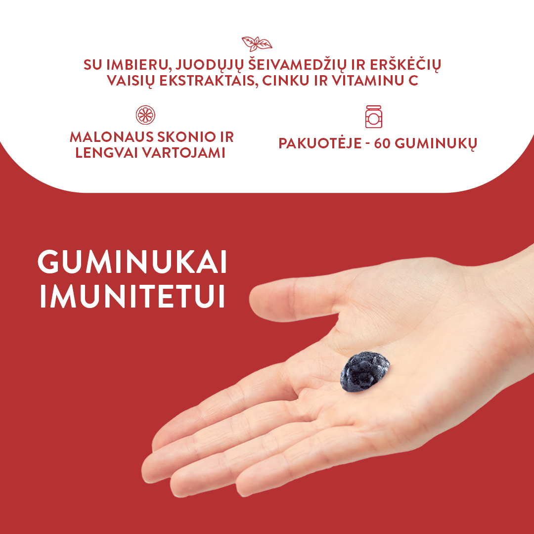 Guminukai imunitetui (60 guminukų)