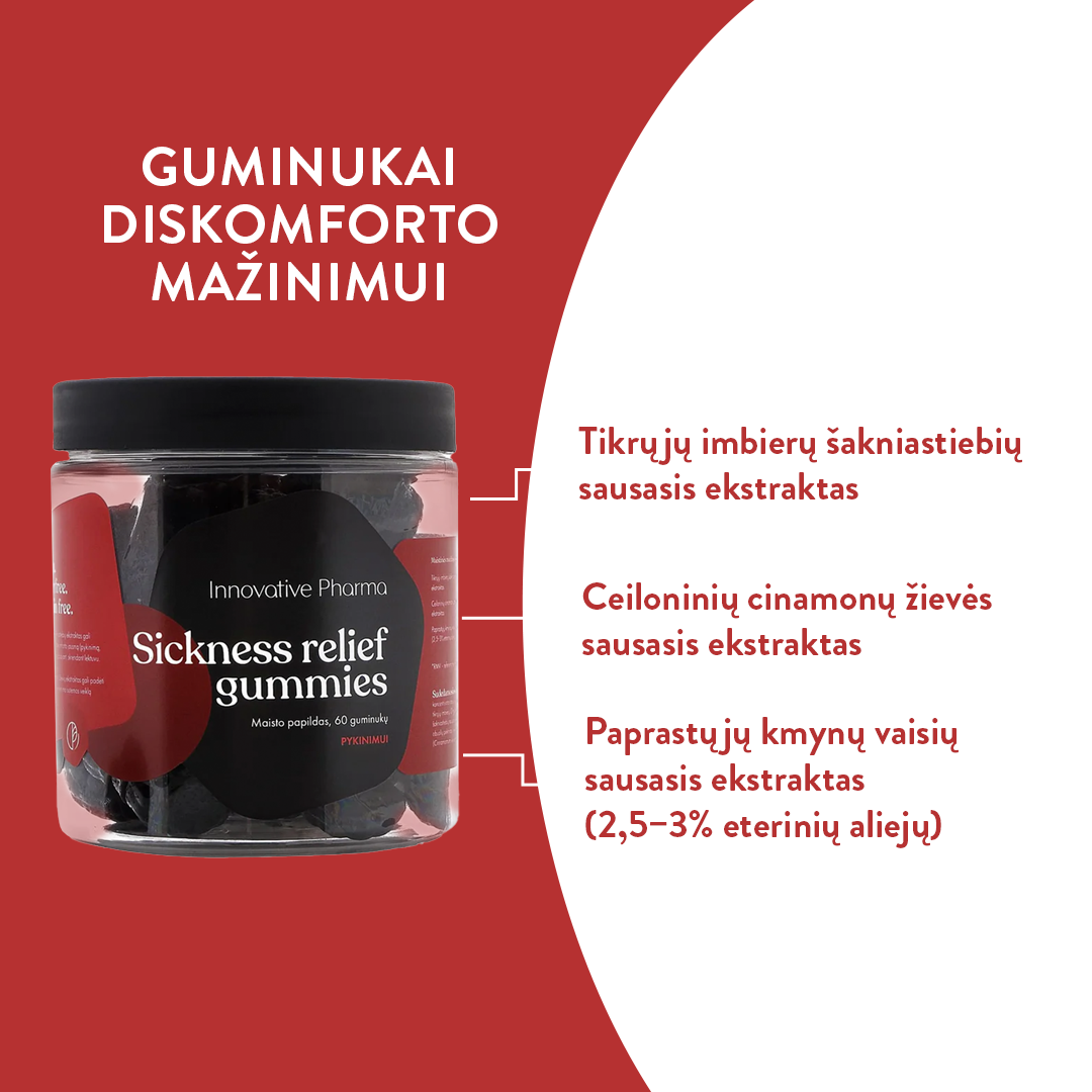 Guminukai pykinimui (60 guminukų)