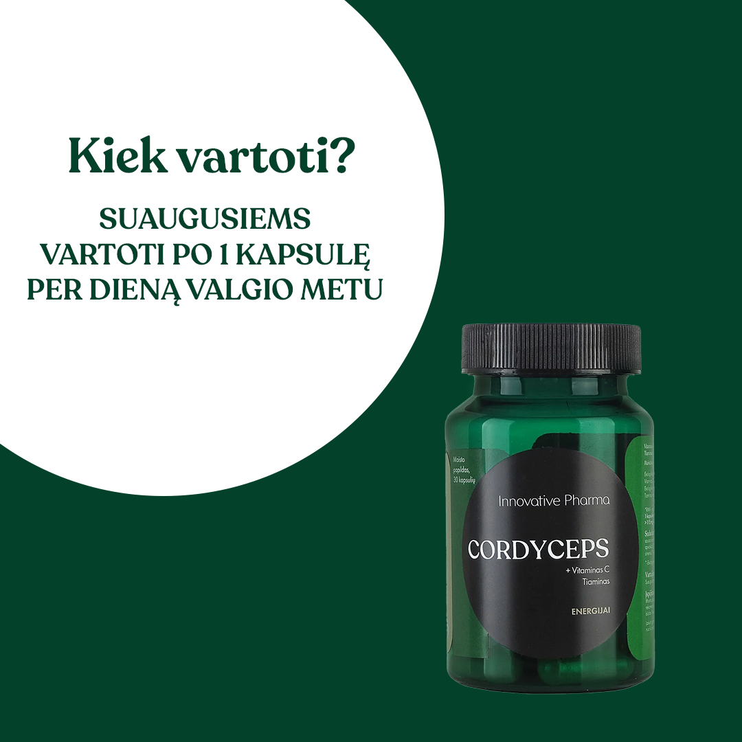 CORDYCEPS kapsulės energijai