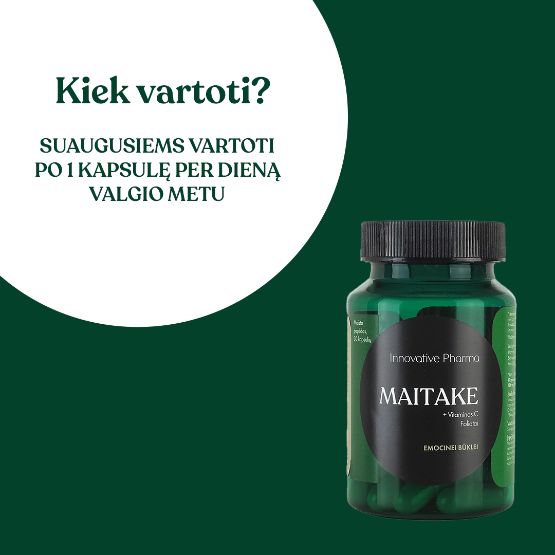 MAITAKE kapsulės emocinei būklei