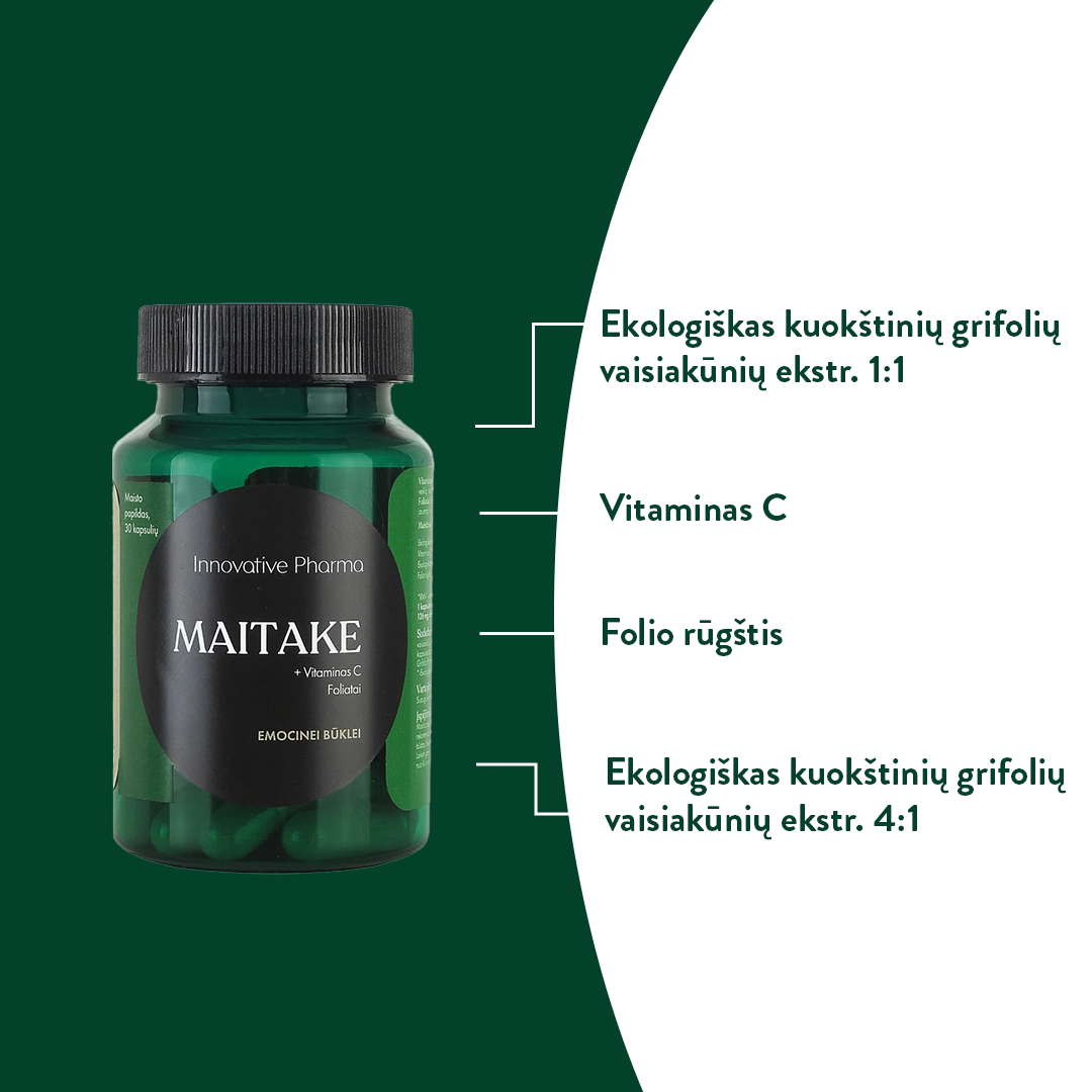 MAITAKE kapsulės emocinei būklei