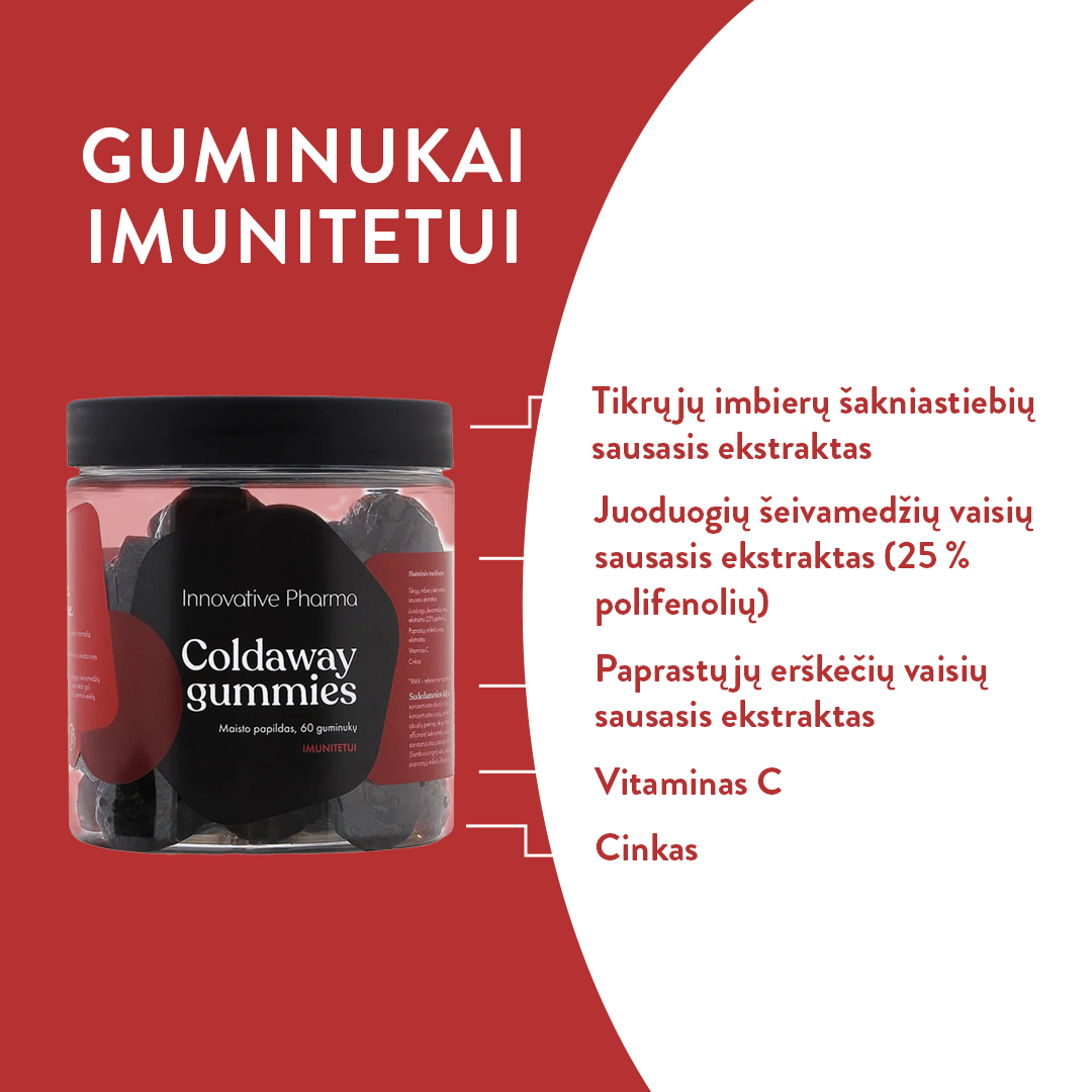 Guminukai imunitetui (60 guminukų)