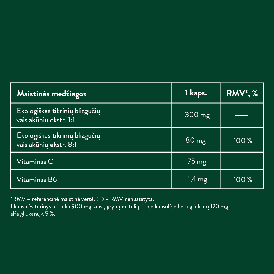 REISHI kapsulės nervų sistemai
