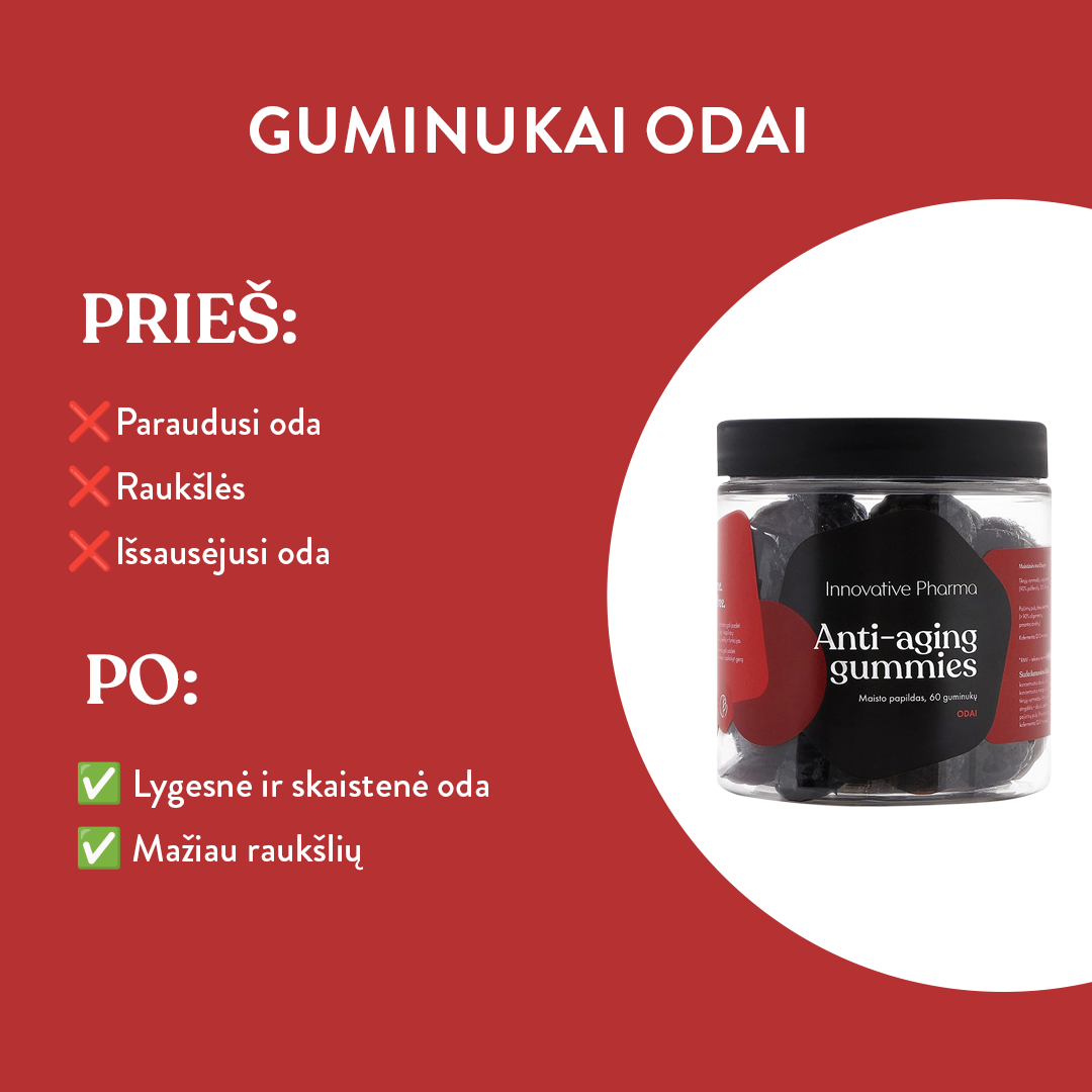 Guminukai odai (60 guminukų)