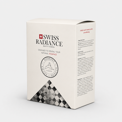 Swiss Radiance milteliai grožio gėrimui su išskirtiniais šveicariškais ekstraktais, vitaminais ir 5000 mg jūrinio kolageno (15 vnt.)