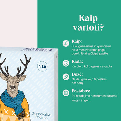 Icelander pastilės skaudančiai gerklei (16 vnt.)