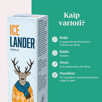 Icelander purškalas skaudančiai gerklei (20 ml)