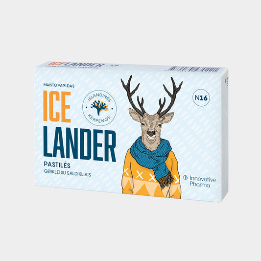 Icelander pastilės skaudančiai gerklei (16 vnt.)
