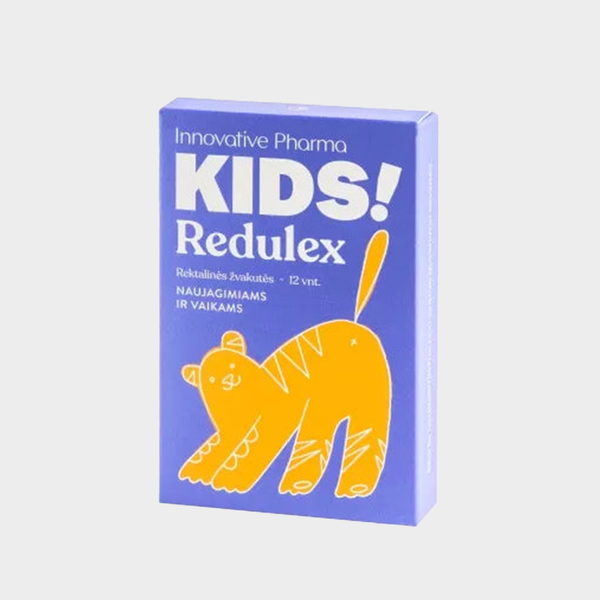 Redulex KIDS! žvakutės pilvo pūtimui ir diegliams (12 vnt.) – Innovative.lt